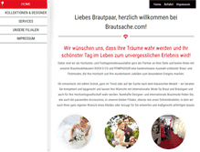 Tablet Screenshot of brautsache.com